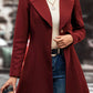 Collared Neck Button Up Long Sleeve Coat