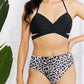 Marina West Swim Summer Splash Halter Bikini Set in Black